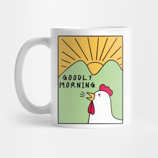 "Goodly Morning", early birds have a good morning at the sunrise Mug